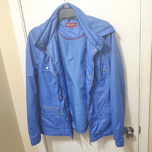 Merona Jackets & Blazers - BOGO🌟 Lovely Blue Raincoat